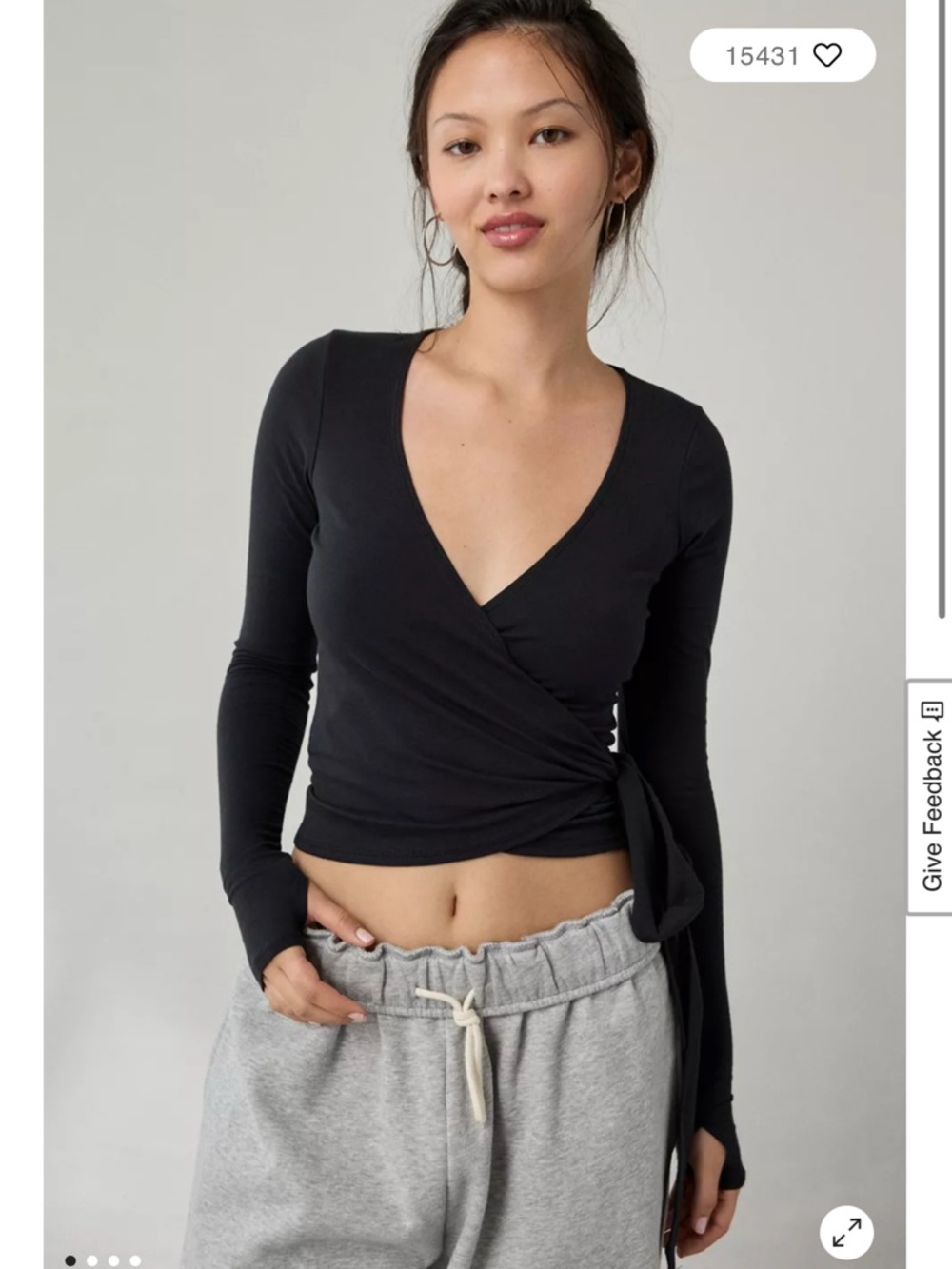 Urban Outfitters Out From Under Bec Ballet Wrap Top